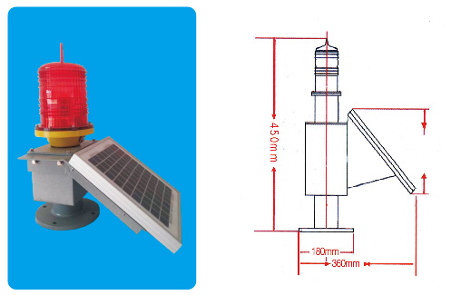 TGZ-122LED型太陽(yáng)能航空障礙燈